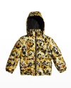 VERSACE KID'S BAROCCO-PRINT QUILTED JACKET,PROD242530160