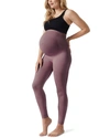 Blanqi Everyday Maternity Belly Support Leggings In Forest Night