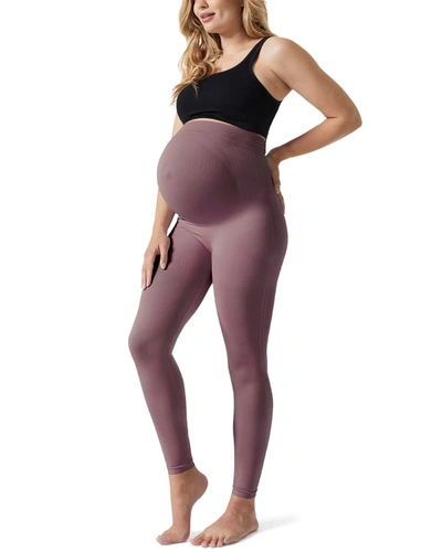 Blanqi Everyday Maternity Belly Support Leggings In Soft Fawn