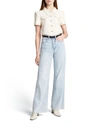 Veronica Beard Jeans Taylor High-rise Wide-leg Jeans In Pale Stone