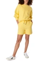 Sweaty Betty Essentials Cotton Sweatshirt In Riviera Yellow