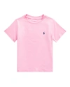Ralph Lauren Kids' Logo-embroidered T-shirt (5-7 Years) In Pink