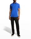 Loro Piana 3-button Cotton Polo Shirt In W0ie Accent Blue