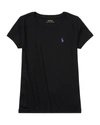 Polo Ralph Lauren Big Girls Cotton Jersey Short Sleeve T-shirt In Black