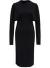 GIVENCHY BLACK DRESS WITH CUT-OUT INSERTS,BW21694ZA1001