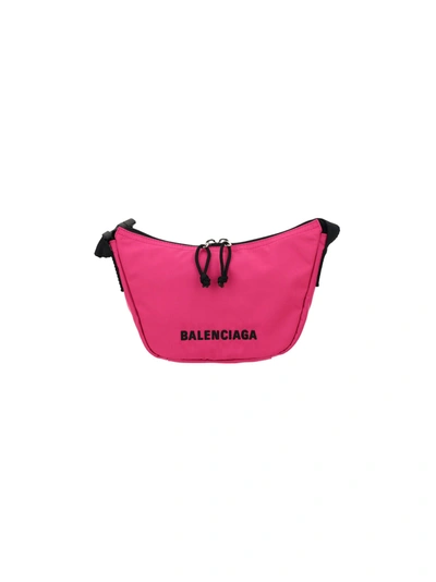 Balenciaga Handbag In Fluo Pink/l Black