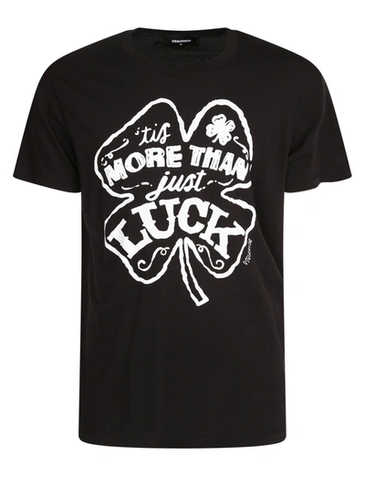 Dsquared2 Lucky Cigarette T-shirt In Black