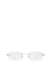 Cartier Rectangular-frame Glasses In Silver