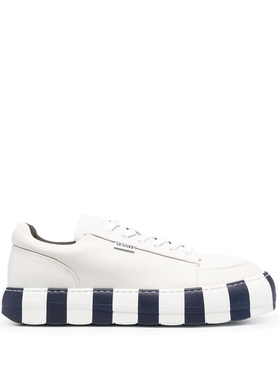 Sunnei Dreamy Striped Sole Trainers In 中性色