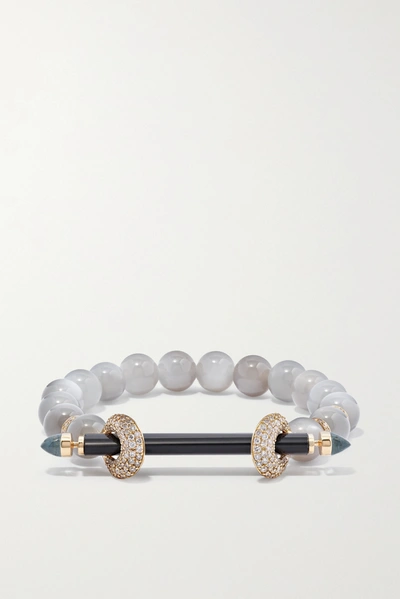 Ananya 18-karat Gold Multi-stone Bracelet In White