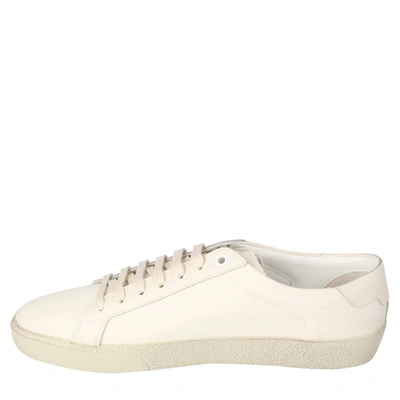 Pre-owned Saint Laurent White Court Classic Sl/06 Trainers Size Eu 38