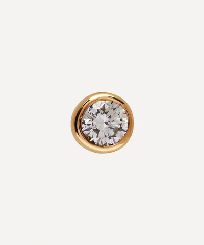 Maria Black Gold Mega Dot Diamond Single Stud Earring