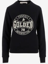 Golden Goose Logo-embroidered Cotton Sweatshirt In Rosso