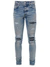 Amiri 15cm Tapered Mx1 Cotton Denim Jeans In Clay Indigo