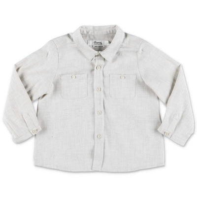 Bonpoint Babies'  Camicia Beige In Cotone