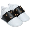 VERSACE YOUNG VERSACE BABBUCCE BIANCHE IN NAPPA,10015011A002012W02V