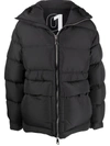 Khrisjoy Feather Down Rear-logo Parka In 黑色