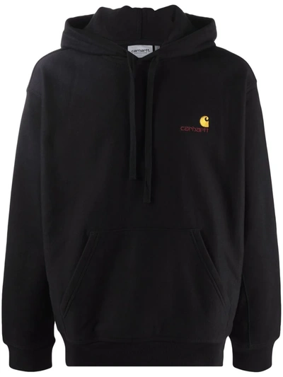 CARHARTT EMBROIDERED LOGO DRAWSTRING HOODIE