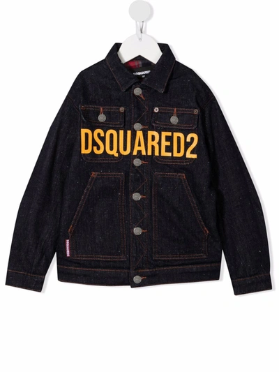 Dsquared2 Teen Logo-print Denim Jacket