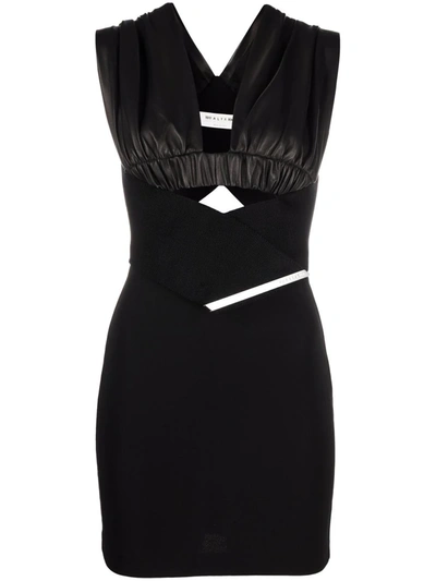 Alyx Panelled Fitted Mini Dress In Black