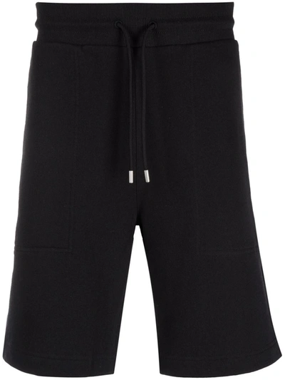 Alyx Logo Print Black Track Shorts In Nero