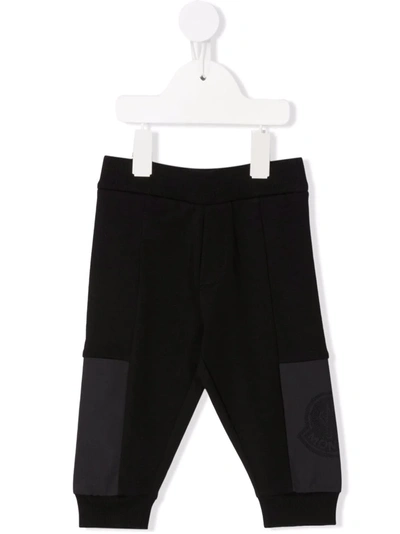 Moncler Babies' Panelled Track Pants In Black