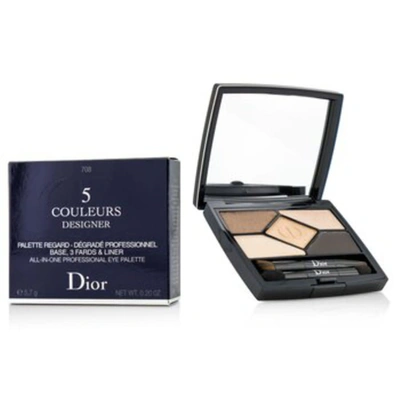 Dior Ladies 5 Couleurs Designer All In One Professional Eye Palette Powder 0.2 oz No. 708 Amber Design Ma In Orange