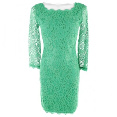 Pre-owned Diane Von Furstenberg Dress In Green