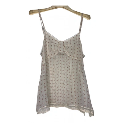 Pre-owned See By Chloé Silk Camisole In Ecru
