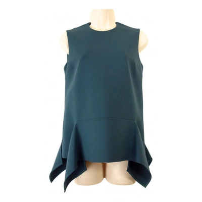 Pre-owned Victoria Beckham Wool Top In Green