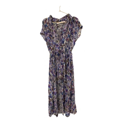 Pre-owned Iro Fall Winter 2019 Silk Maxi Dress In Purple