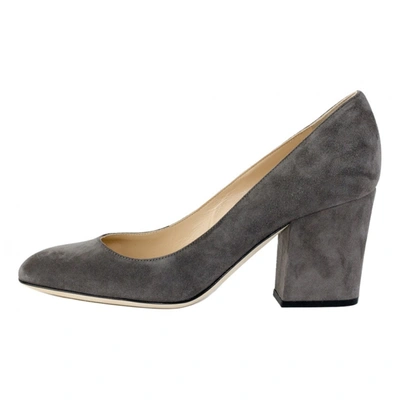 Pre-owned Sergio Rossi Leather Heels In Grey