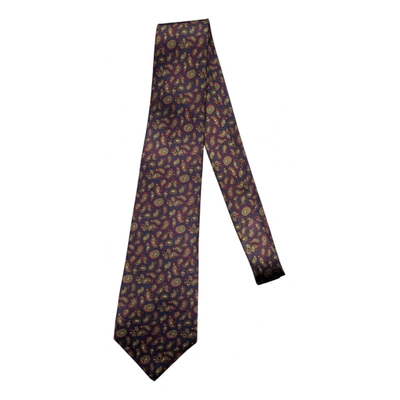 Pre-owned Kiton Silk Tie In Multicolour