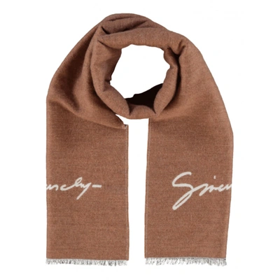 Pre-owned Givenchy Wool Scarf In Beige