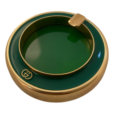 Pre-owned Gucci Ashtray In Green