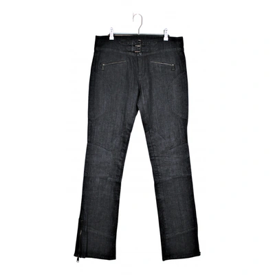 Pre-owned Ralph Lauren Straight Jeans In Black