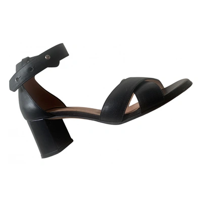 Pre-owned Anteprima Leather Sandals In Black