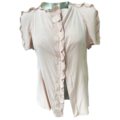 Pre-owned Fendi Silk Blouse In Pink