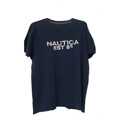 Pre-owned Nautica T-shirt In Blue