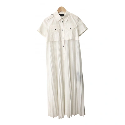 Pre-owned Mr & Mrs Italy Maxi Dress In White