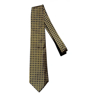 Pre-owned Polo Ralph Lauren Silk Tie In Gold