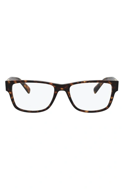 Versace Babies' 54mm Rectangular Optical Glasses In Havana