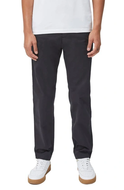 French Connection Light Machine Stretch Cotton Pants In 02-black Onyx