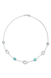 IPPOLITA STERLING SILVER ROCK CANDY STONE COLLAR NECKLACE,SN1783CASCATA