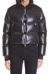 Moncler Jasione Cropped Padded Down Jacket In Nero