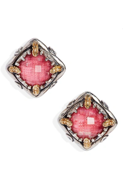 Konstantino Gen K Two-tone Doublet Earrings In Red