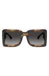 Burberry 55mm Gradient Square Sunglasses In Brown