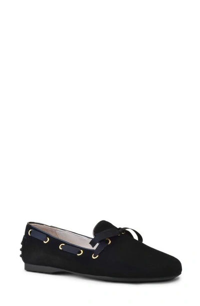 Amalfi By Rangoni Delta Loafer In Black Cashmere Suede