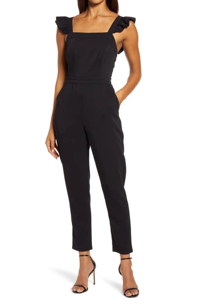 Adelyn Rae Nixi Sleeveless Jumpsuit In Black