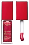 Clarins Lip Comfort Shimmer Oil, 0.24 oz In Deep Red